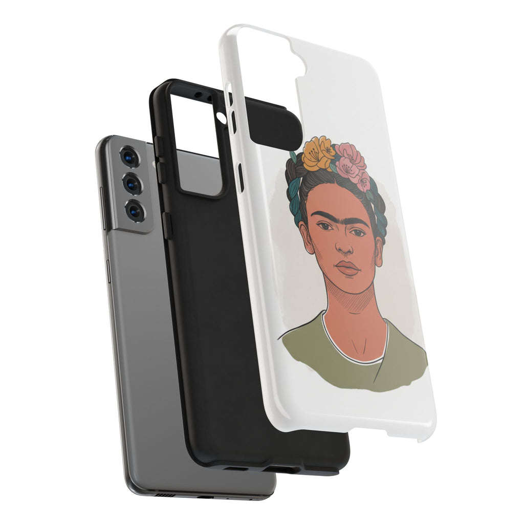 Floral Crown Portrait Phone Case | Tough Phone Case