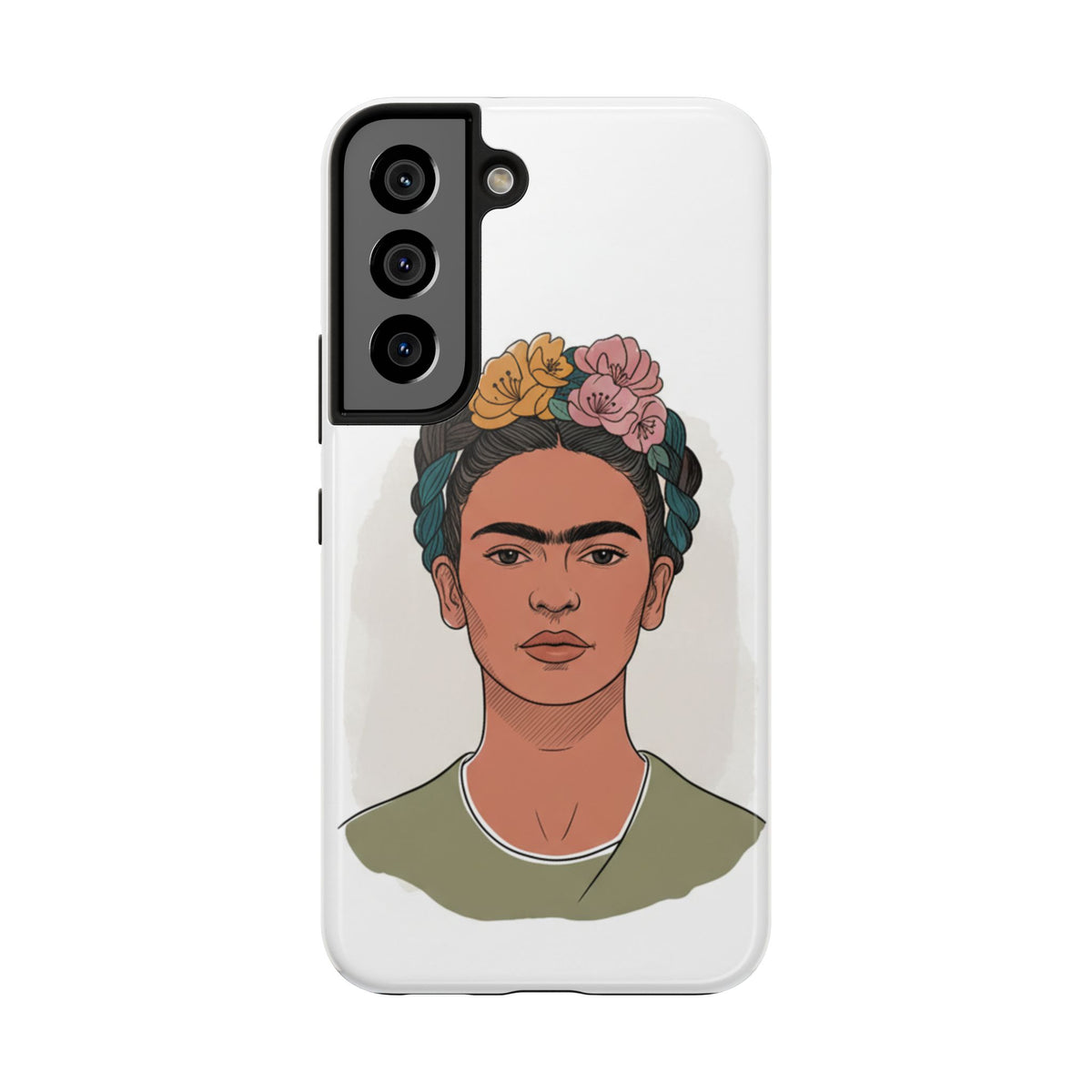 Floral Crown Portrait Phone Case | Tough Phone Case