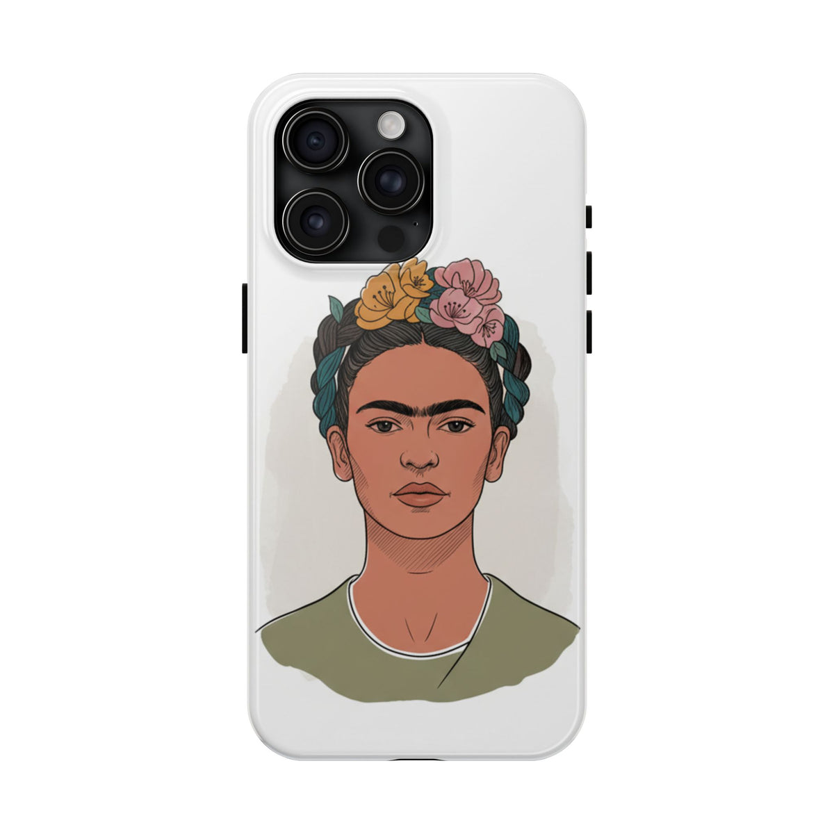 Floral Crown Portrait Phone Case | Tough Phone Case