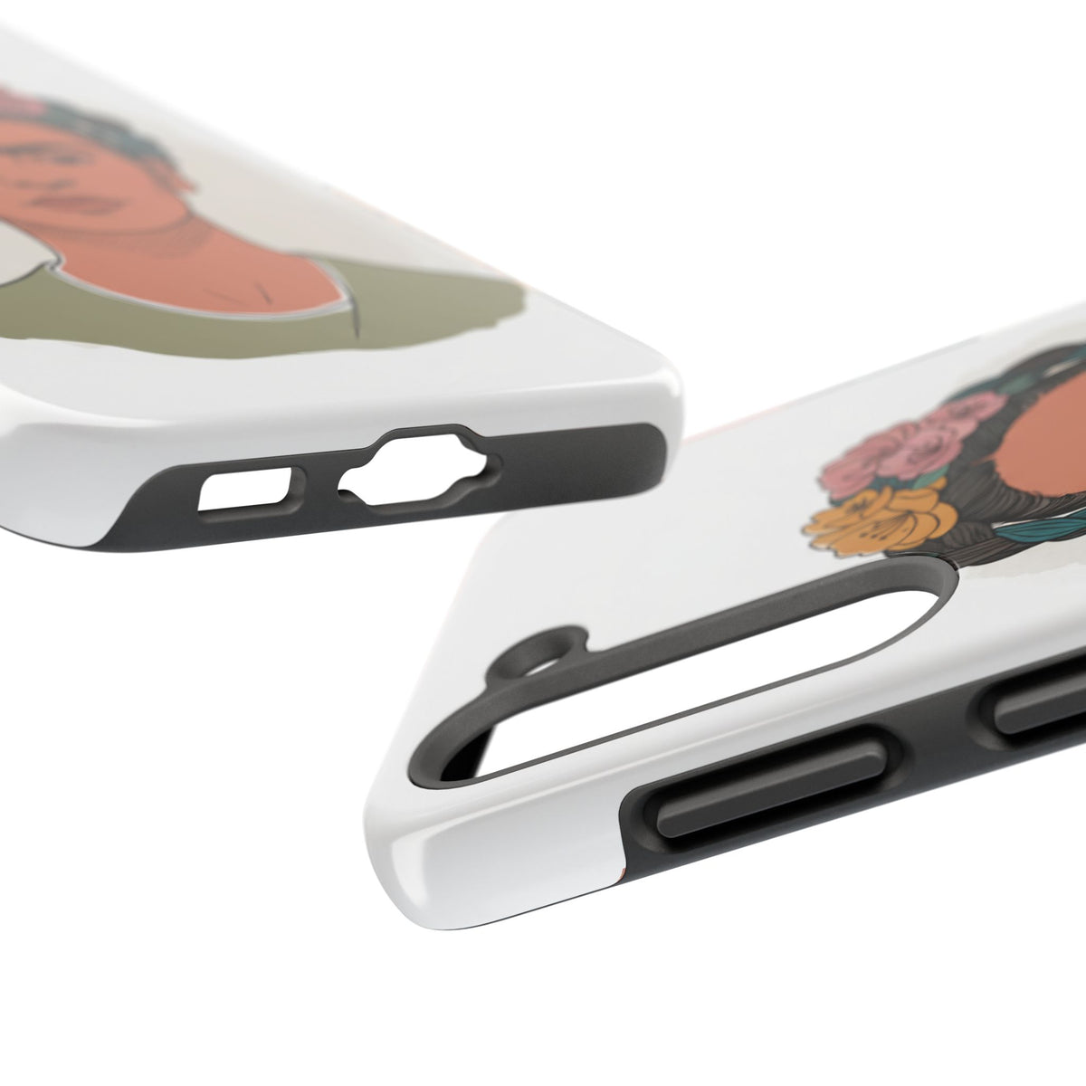 Floral Crown Portrait Phone Case | Tough Phone Case