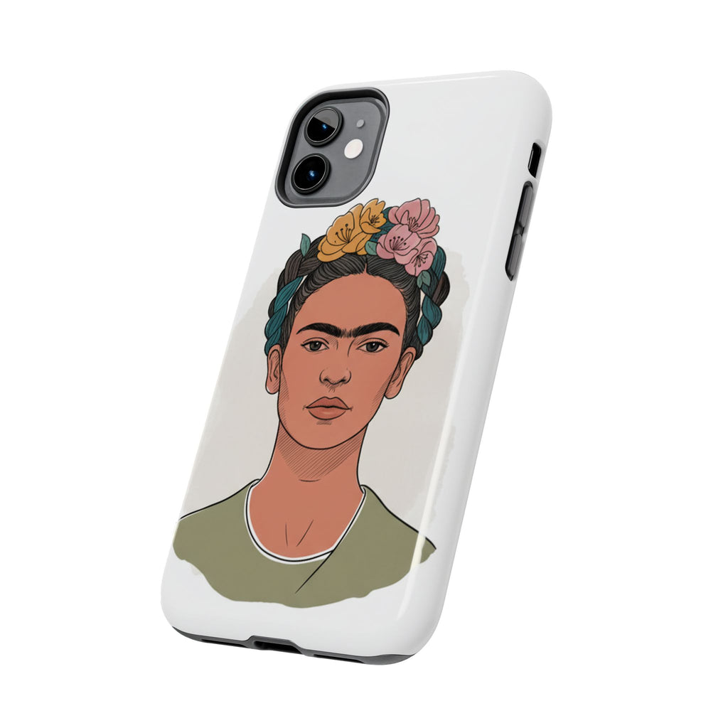 Floral Crown Portrait Phone Case | Tough Phone Case