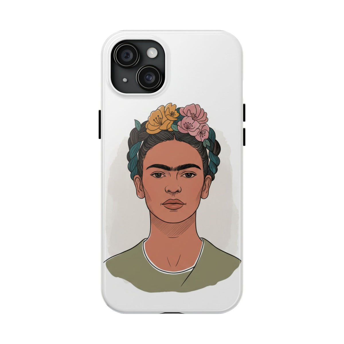 Floral Crown Portrait Phone Case | Tough Phone Case