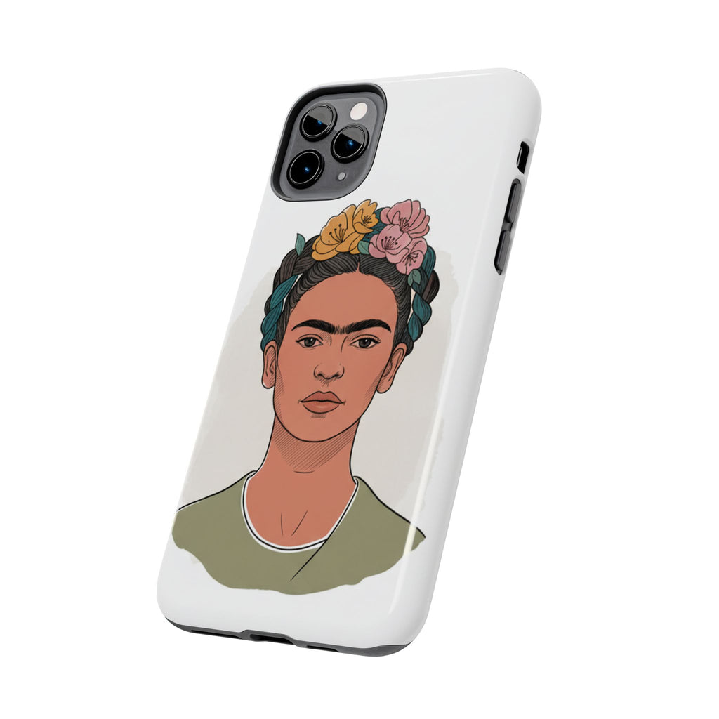 Floral Crown Portrait Phone Case | Tough Phone Case