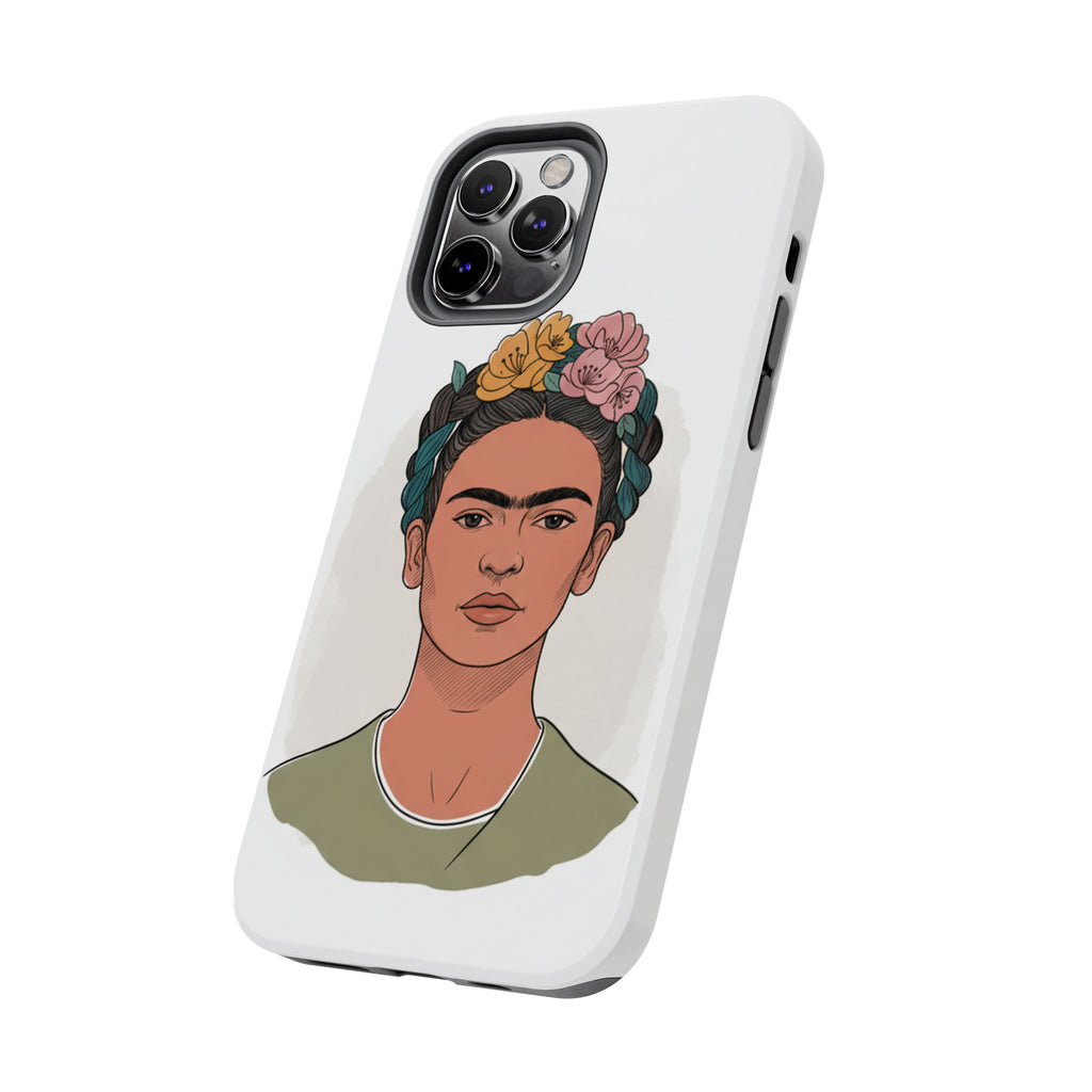 Floral Crown Portrait Phone Case | Tough Phone Case