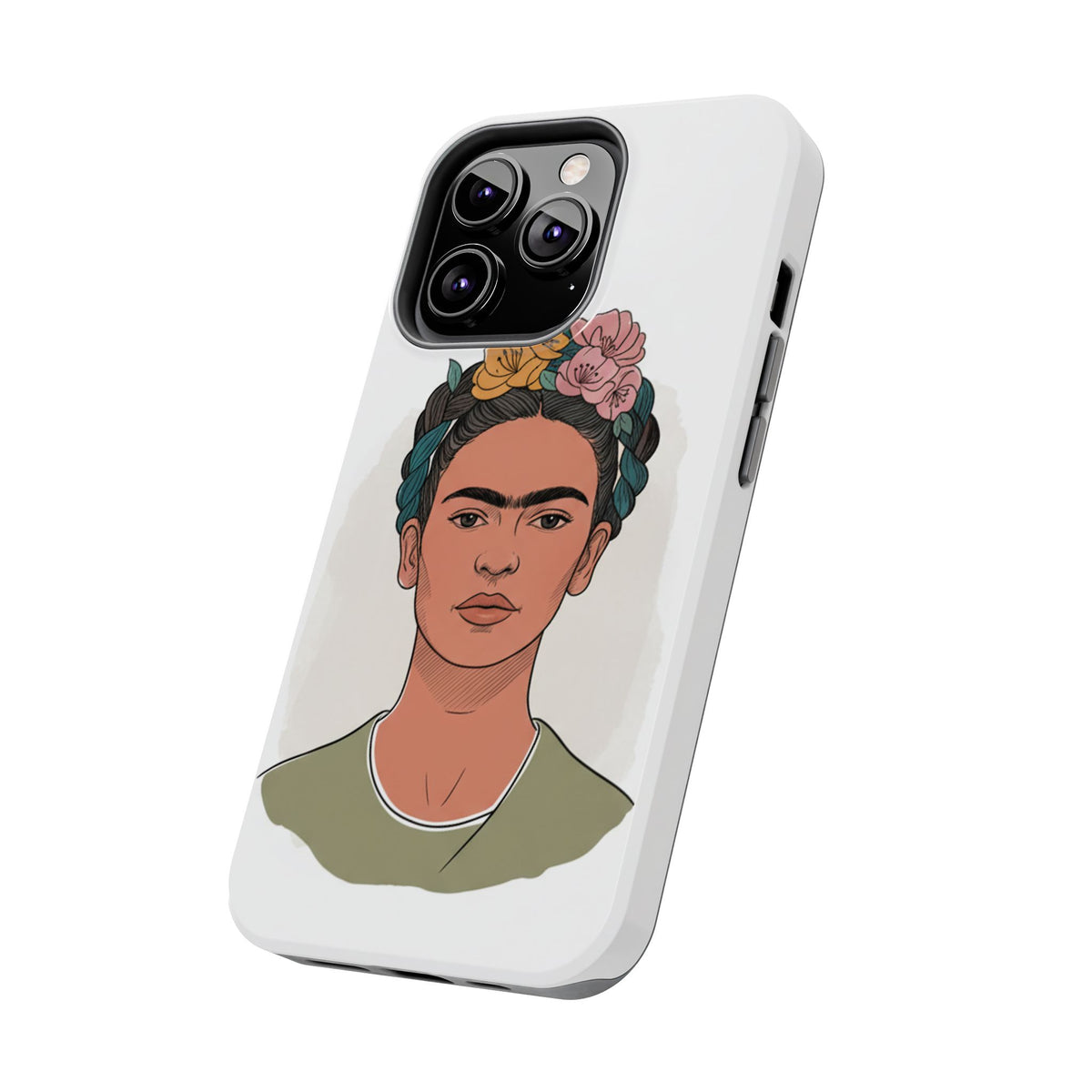 Floral Crown Portrait Phone Case | Tough Phone Case