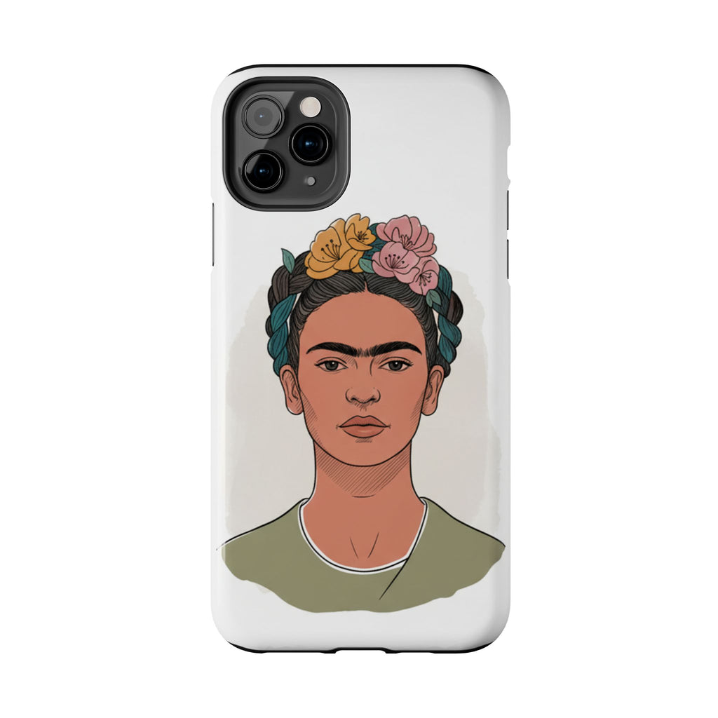 Floral Crown Portrait Phone Case | Tough Phone Case