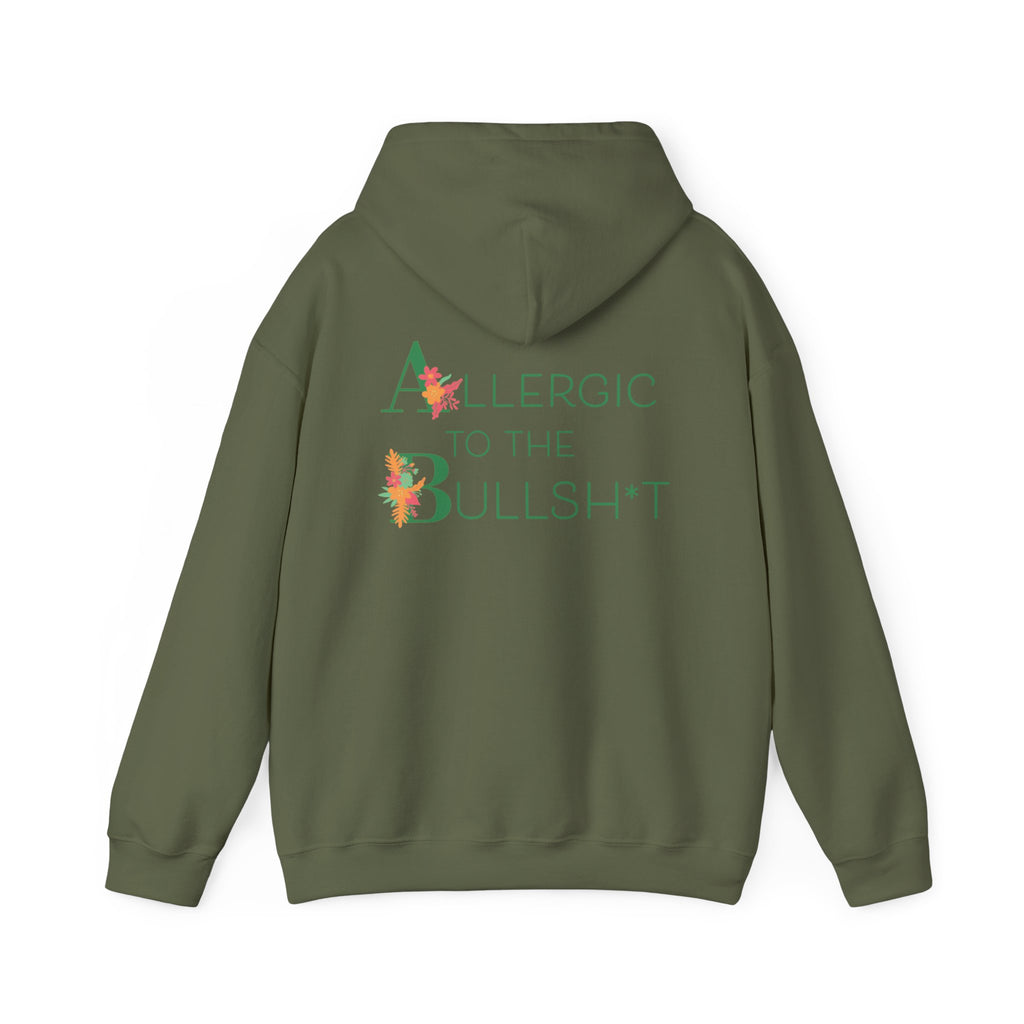 Allergic to the Bullsh*t Hoodie | Floral Letter Design