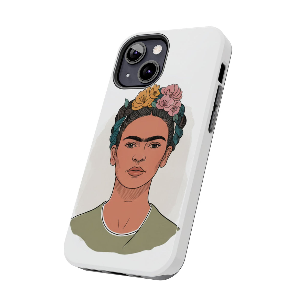 Floral Crown Portrait Phone Case | Tough Phone Case