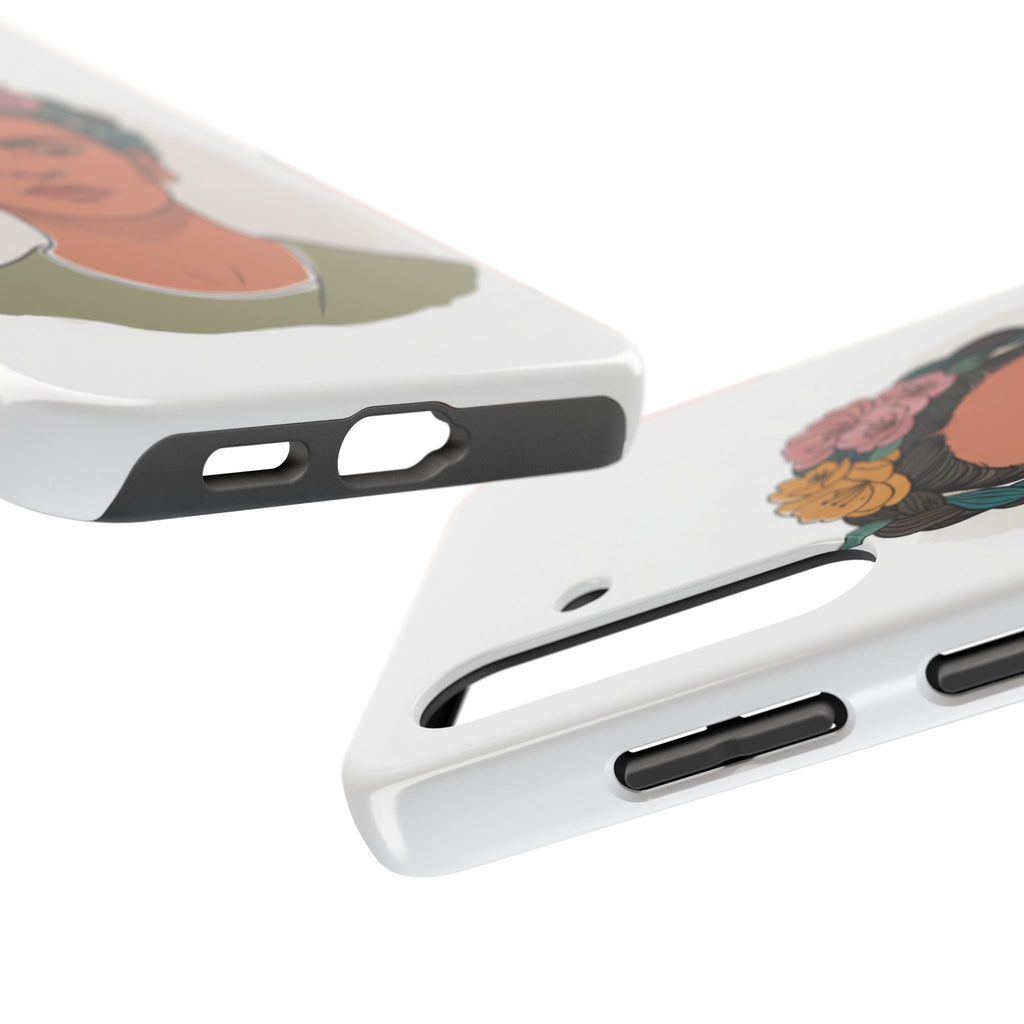 Floral Crown Portrait Phone Case | Tough Phone Case