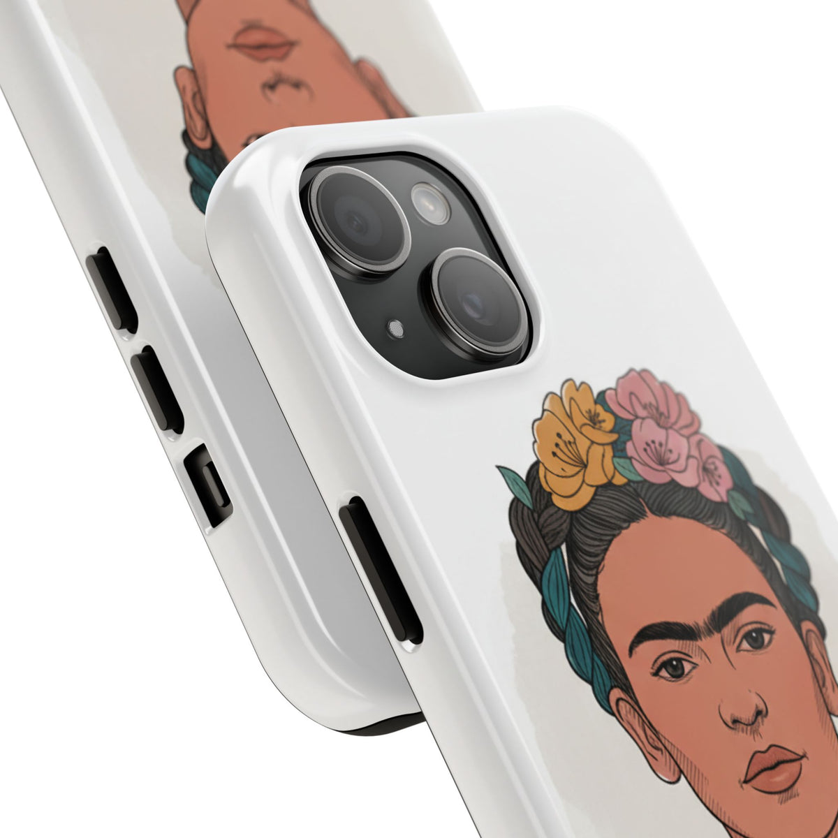 Floral Crown Portrait Phone Case | Tough Phone Case
