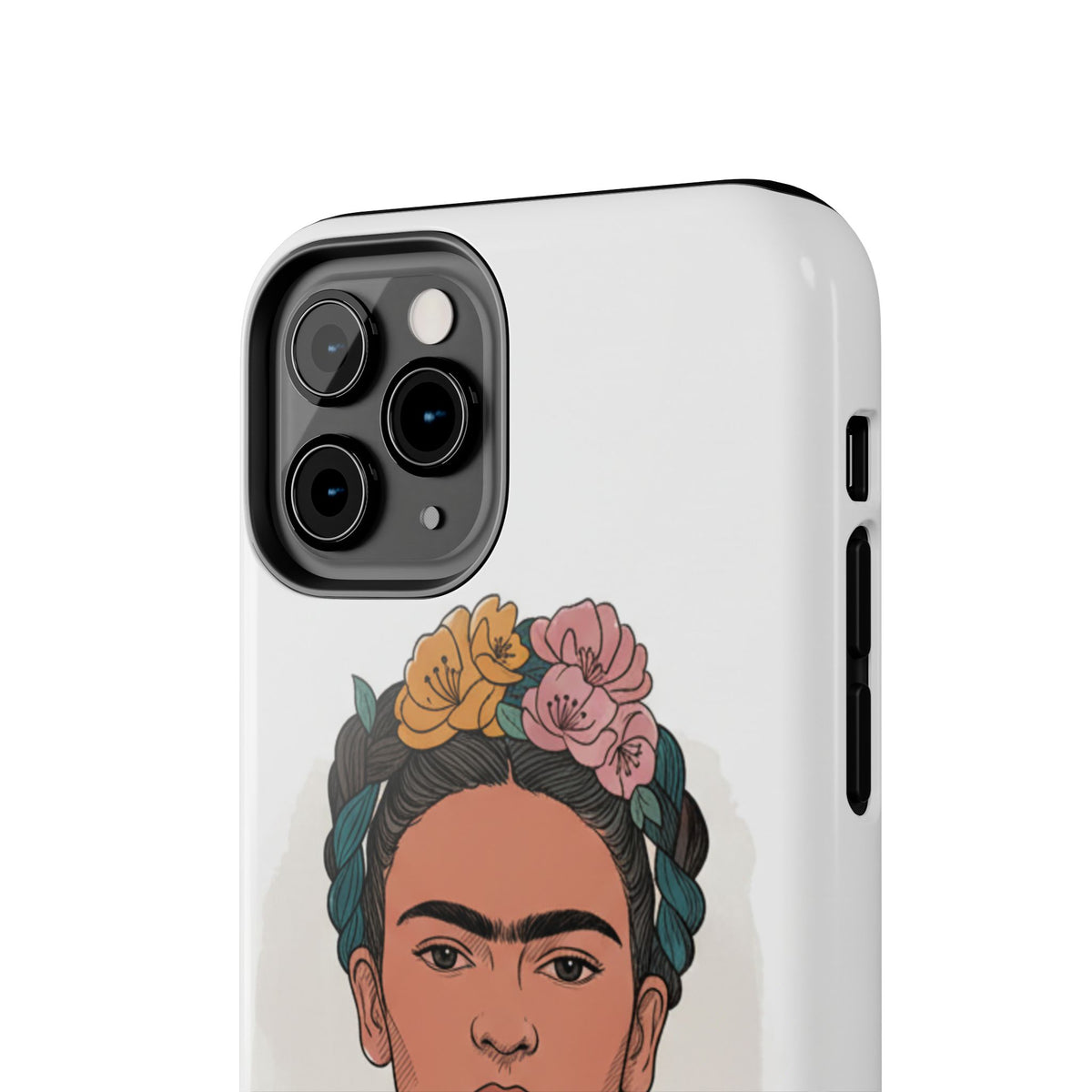 Floral Crown Portrait Phone Case | Tough Phone Case