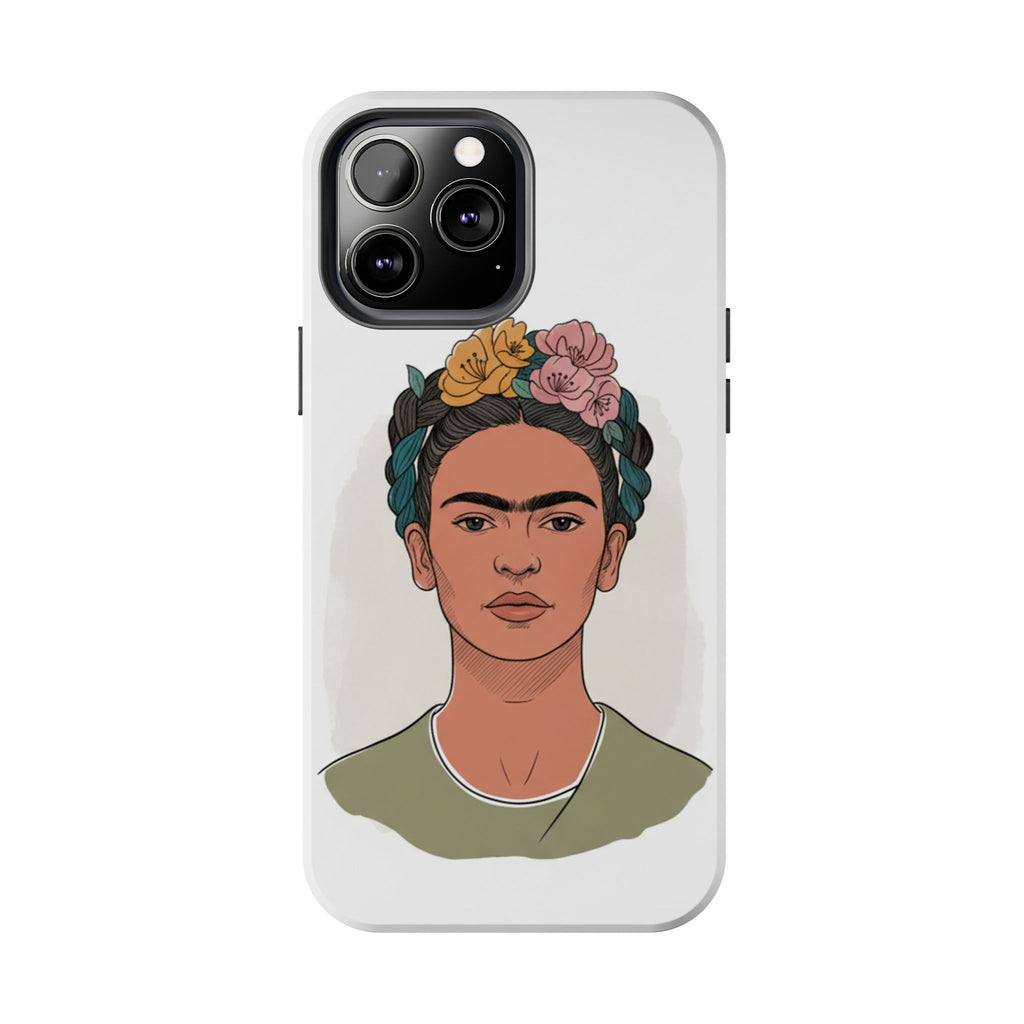 Floral Crown Portrait Phone Case | Tough Phone Case