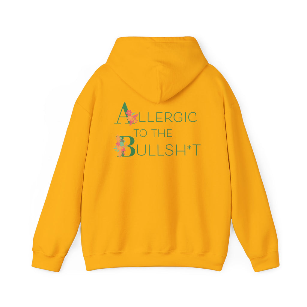 Allergic to the Bullsh*t Hoodie | Floral Letter Design