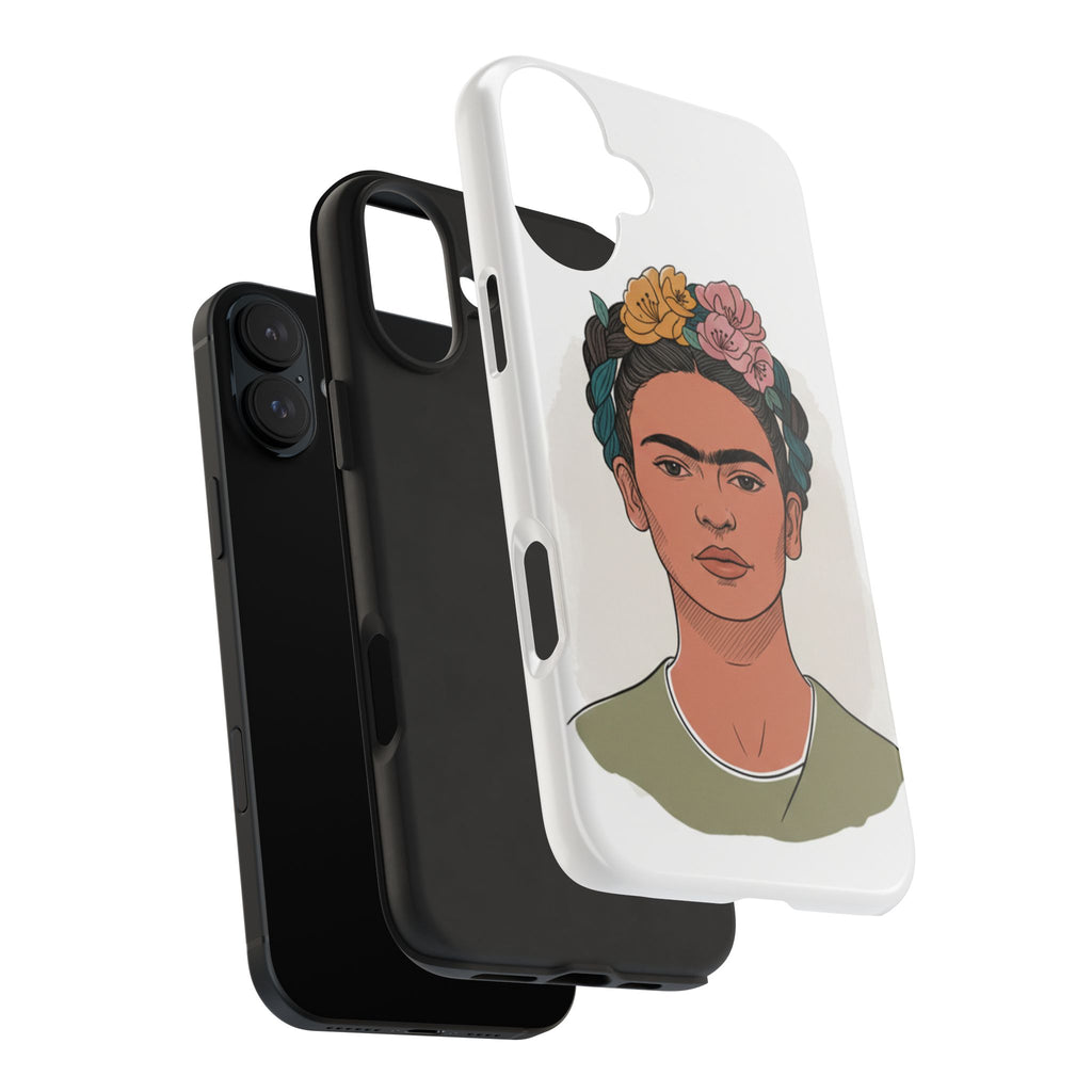 Floral Crown Portrait Phone Case | Tough Phone Case