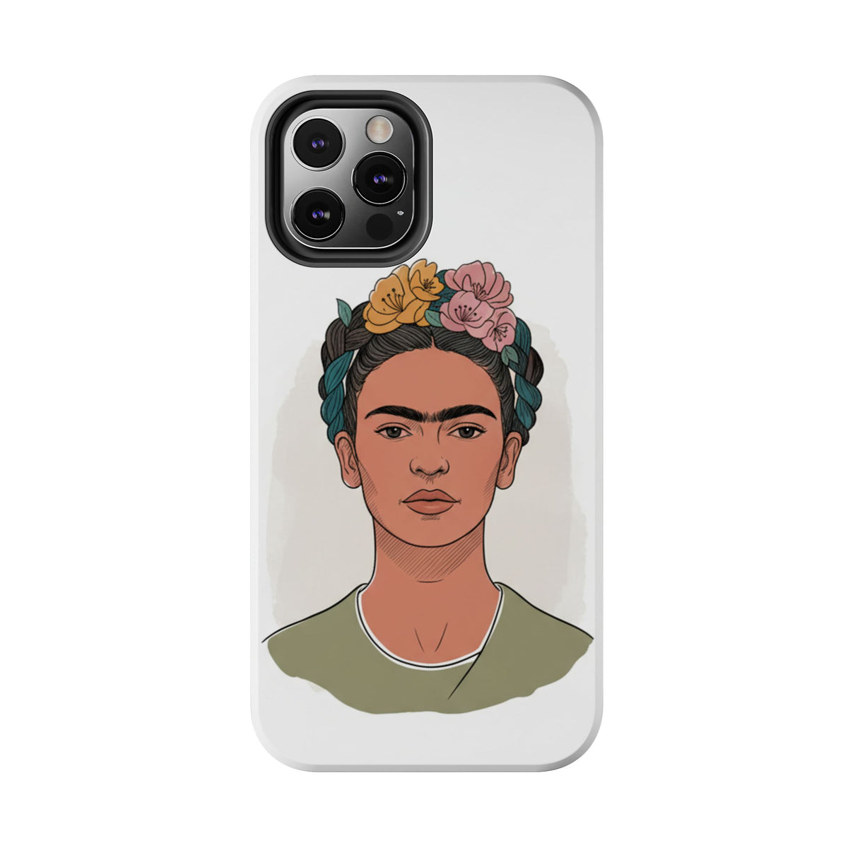 Floral Crown Portrait Phone Case | Tough Phone Case