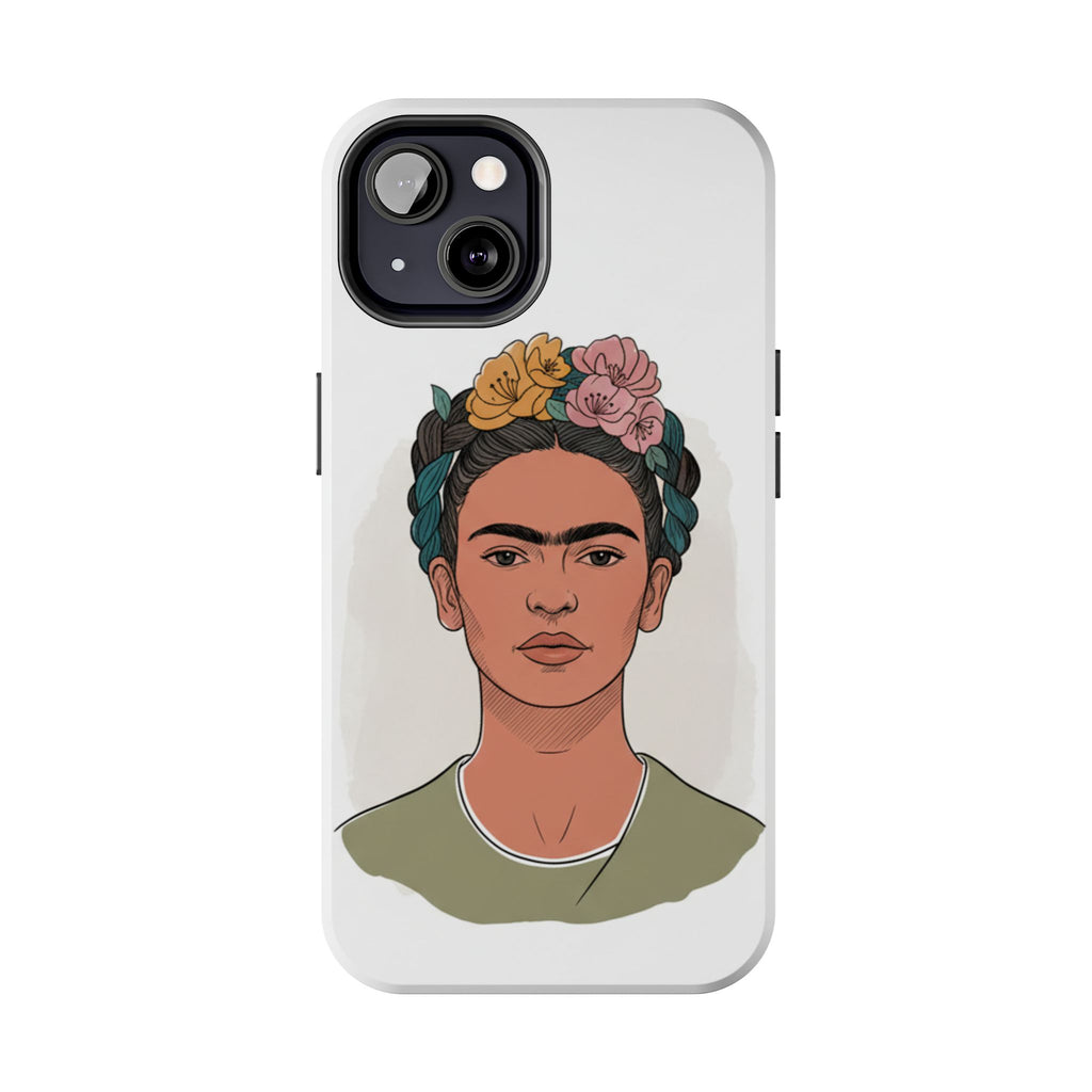 Floral Crown Portrait Phone Case | Tough Phone Case