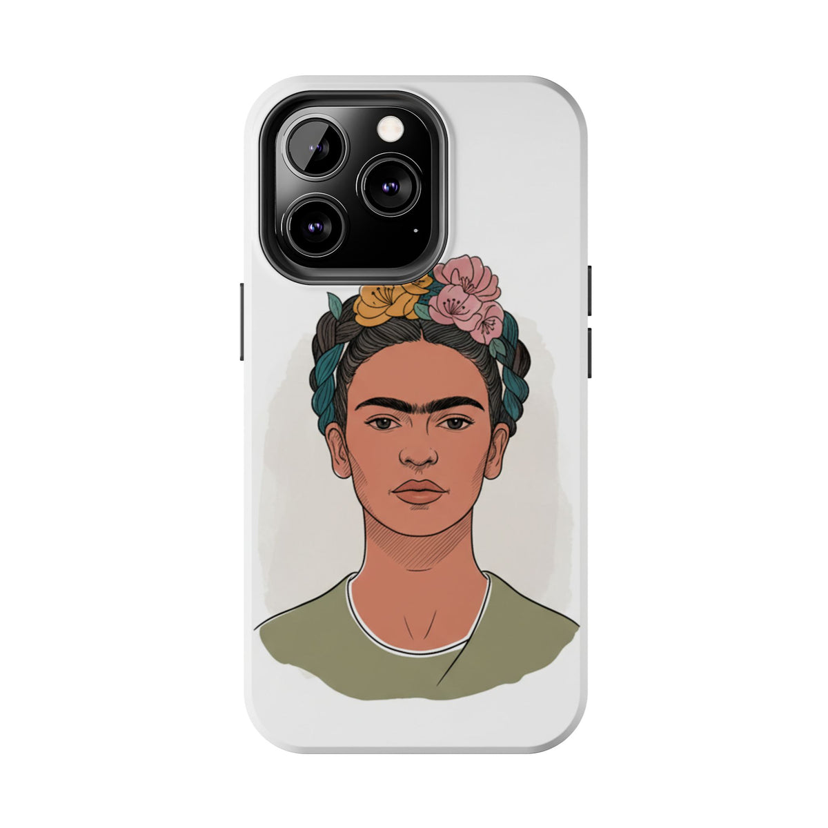 Floral Crown Portrait Phone Case | Tough Phone Case
