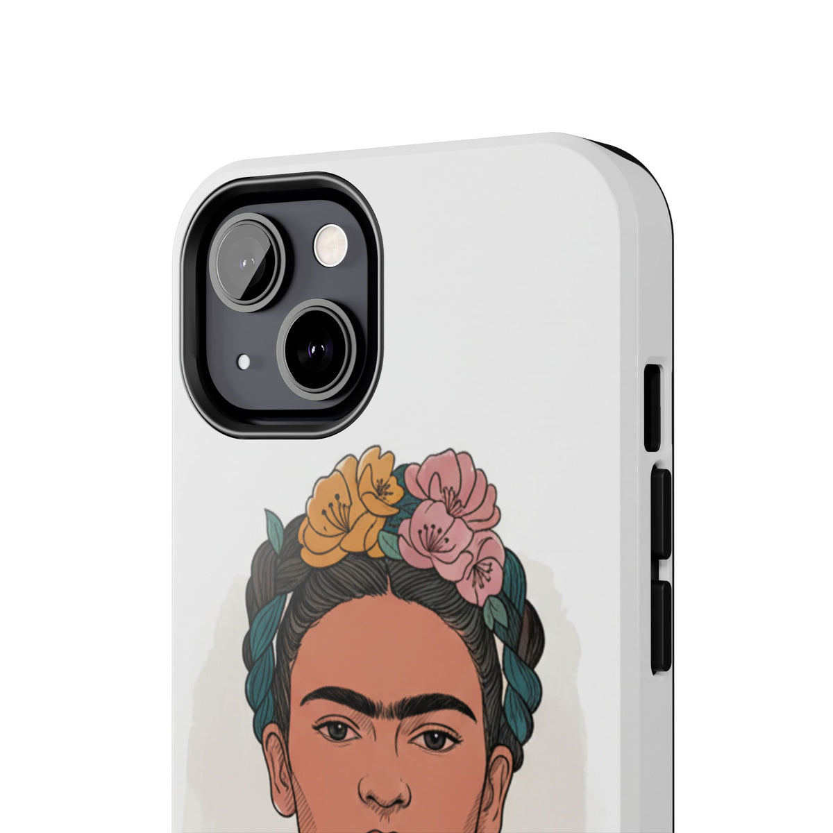 Floral Crown Portrait Phone Case | Tough Phone Case