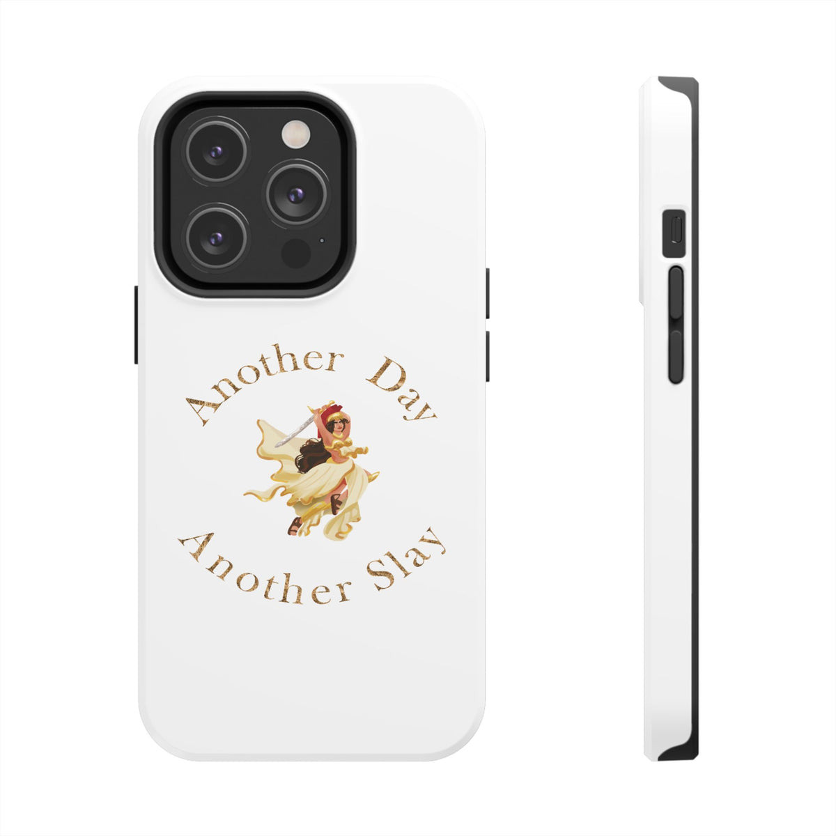 Another Day Another Slay phone case | Vintage Pinup Warrior design