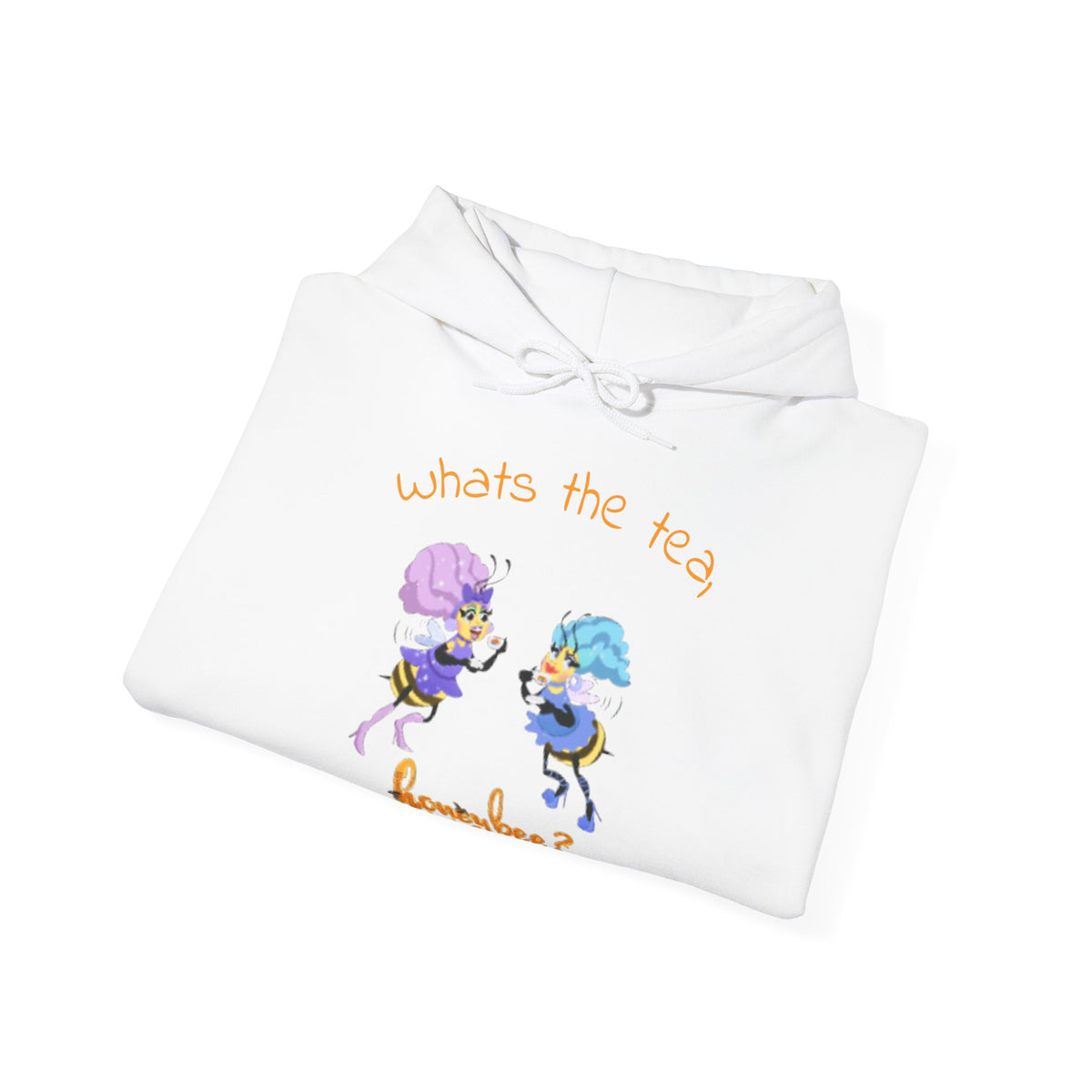 What’s the Tea, Honeybee? Hoodie — Cute Bee Tea Party Graphic Sweatshirt