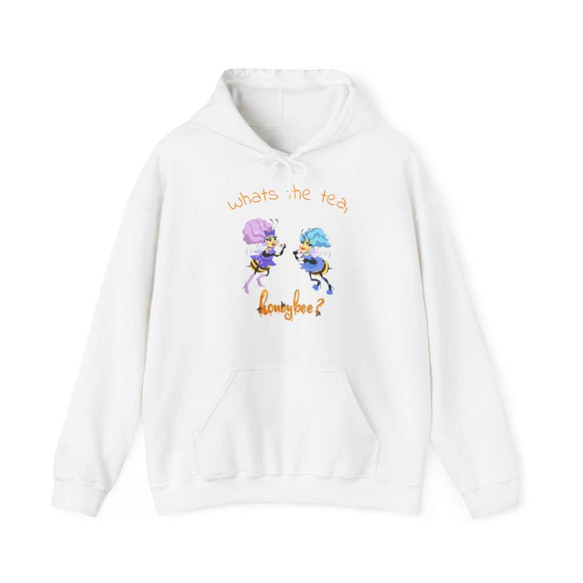 What’s the Tea, Honeybee? Hoodie — Cute Bee Tea Party Graphic Sweatshirt