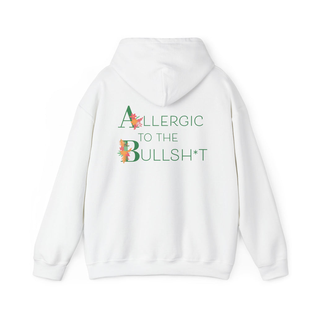 Allergic to the Bullsh*t Hoodie | Floral Letter Design