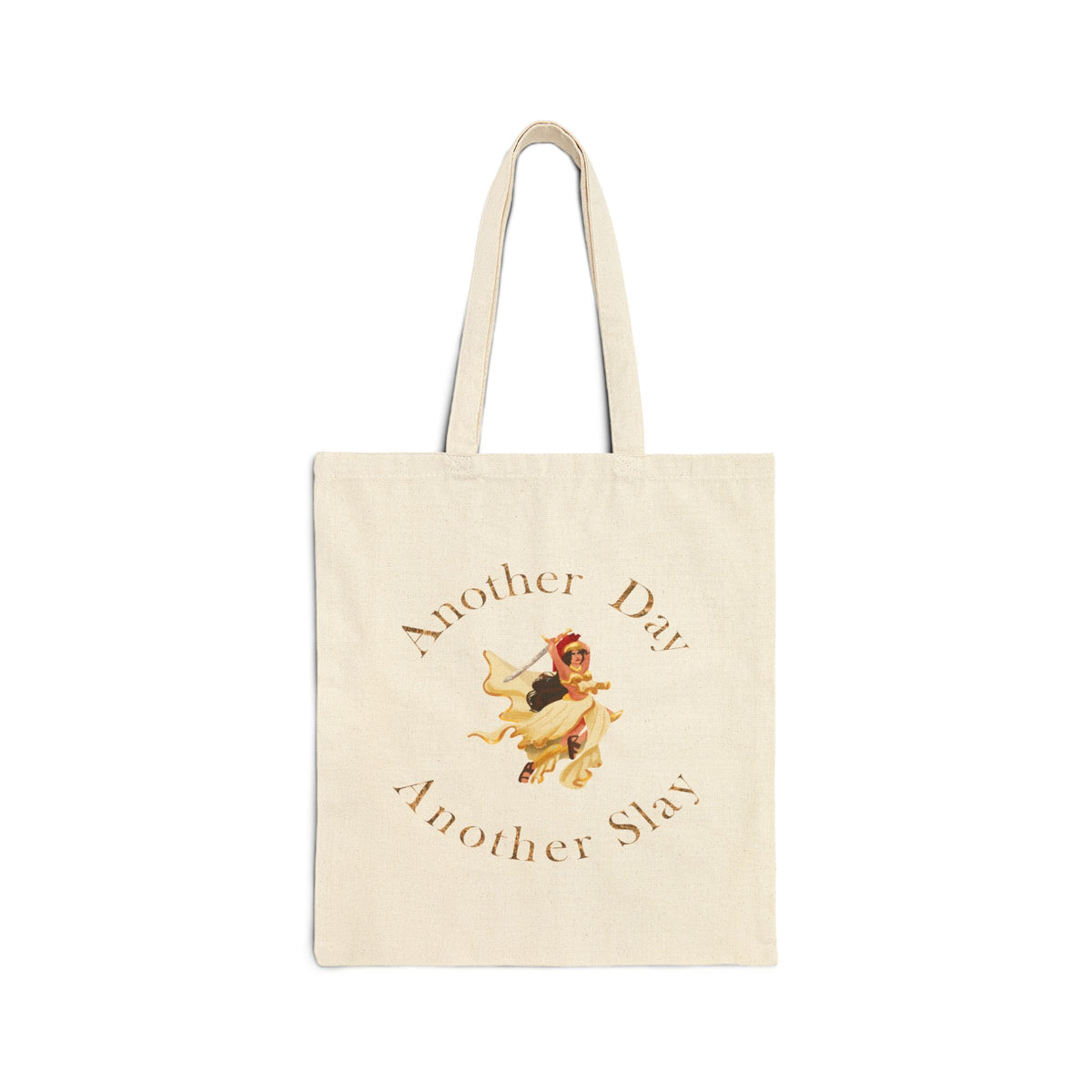 Another Day Another Slay Tote Bag | Vintage Angel Illustration