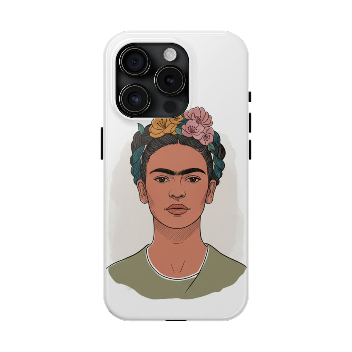 Floral Crown Portrait Phone Case | Tough Phone Case