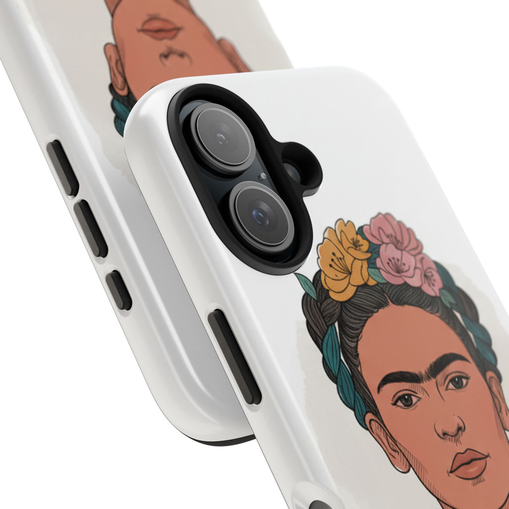 Floral Crown Portrait Phone Case | Tough Phone Case