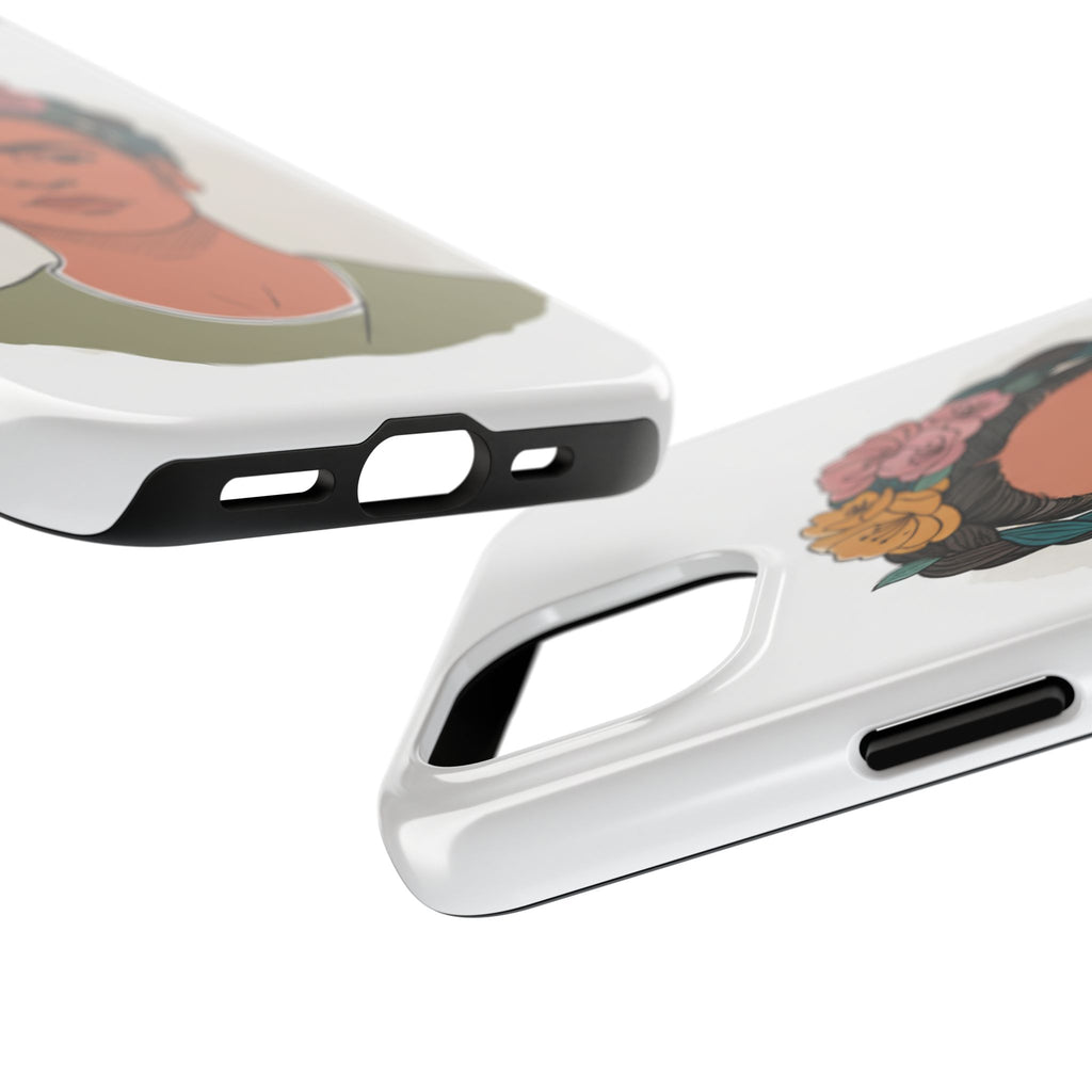 Floral Crown Portrait Phone Case | Tough Phone Case