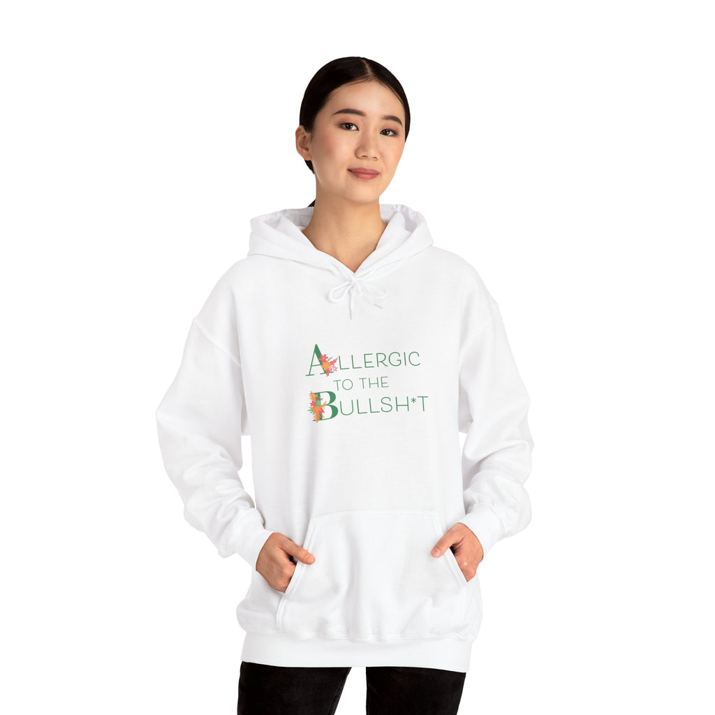 Allergic to the Bullsh*t Hoodie | Floral Letter Design