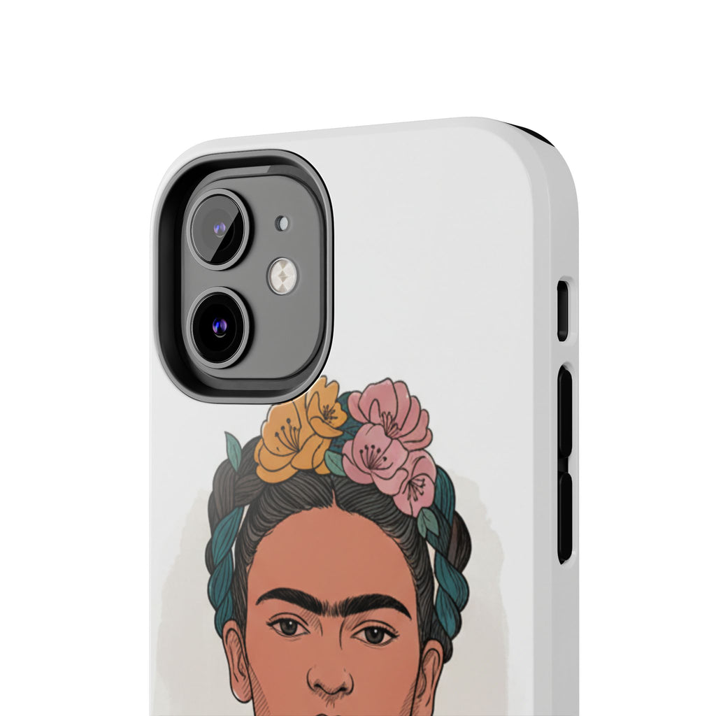 Floral Crown Portrait Phone Case | Tough Phone Case