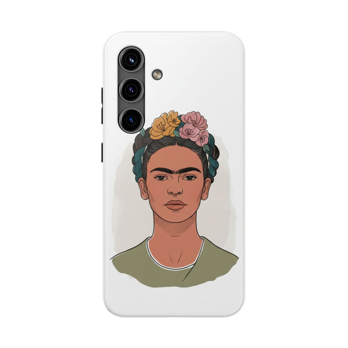 Floral Crown Portrait Phone Case | Tough Phone Case