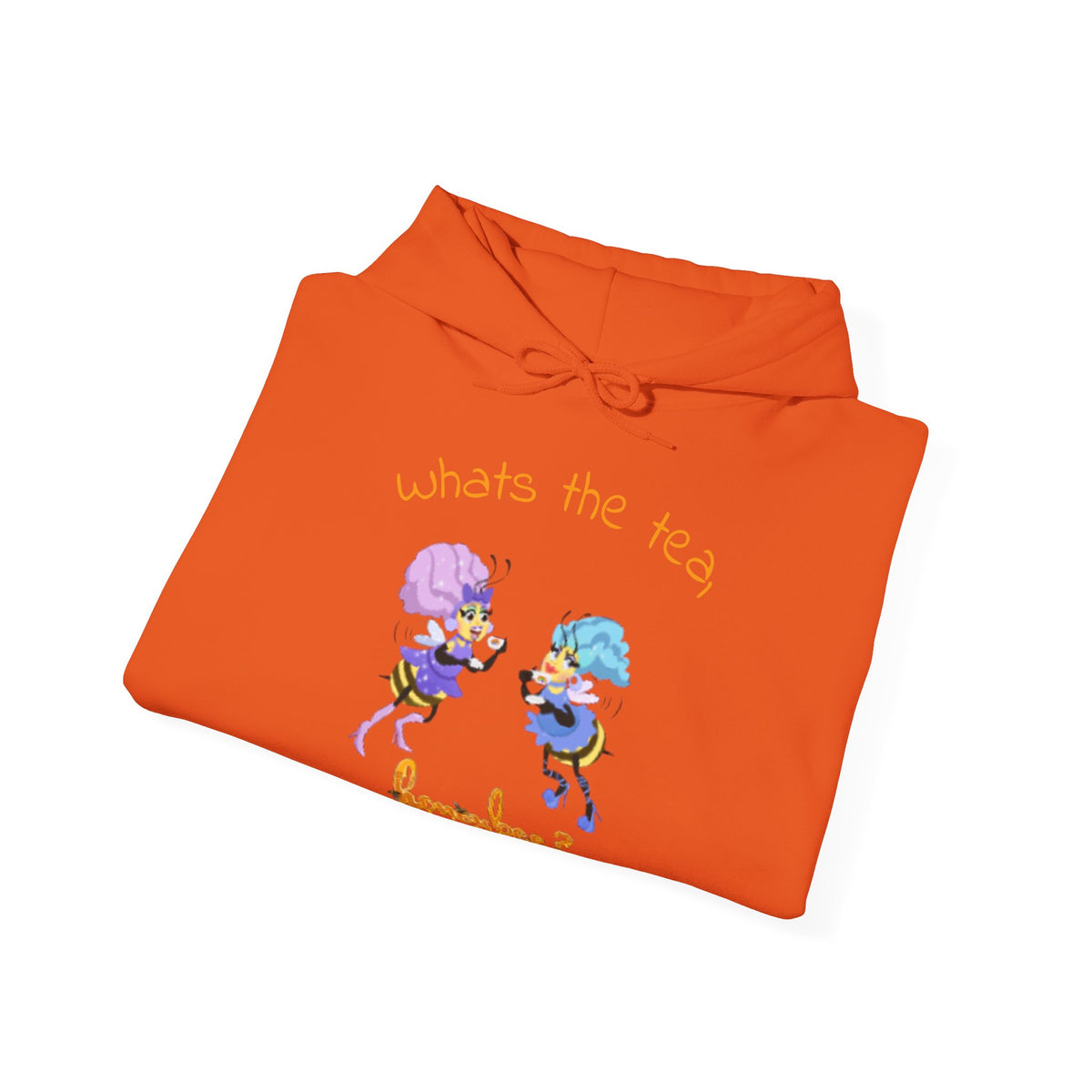 What’s the Tea, Honeybee? Hoodie — Cute Bee Tea Party Graphic Sweatshirt