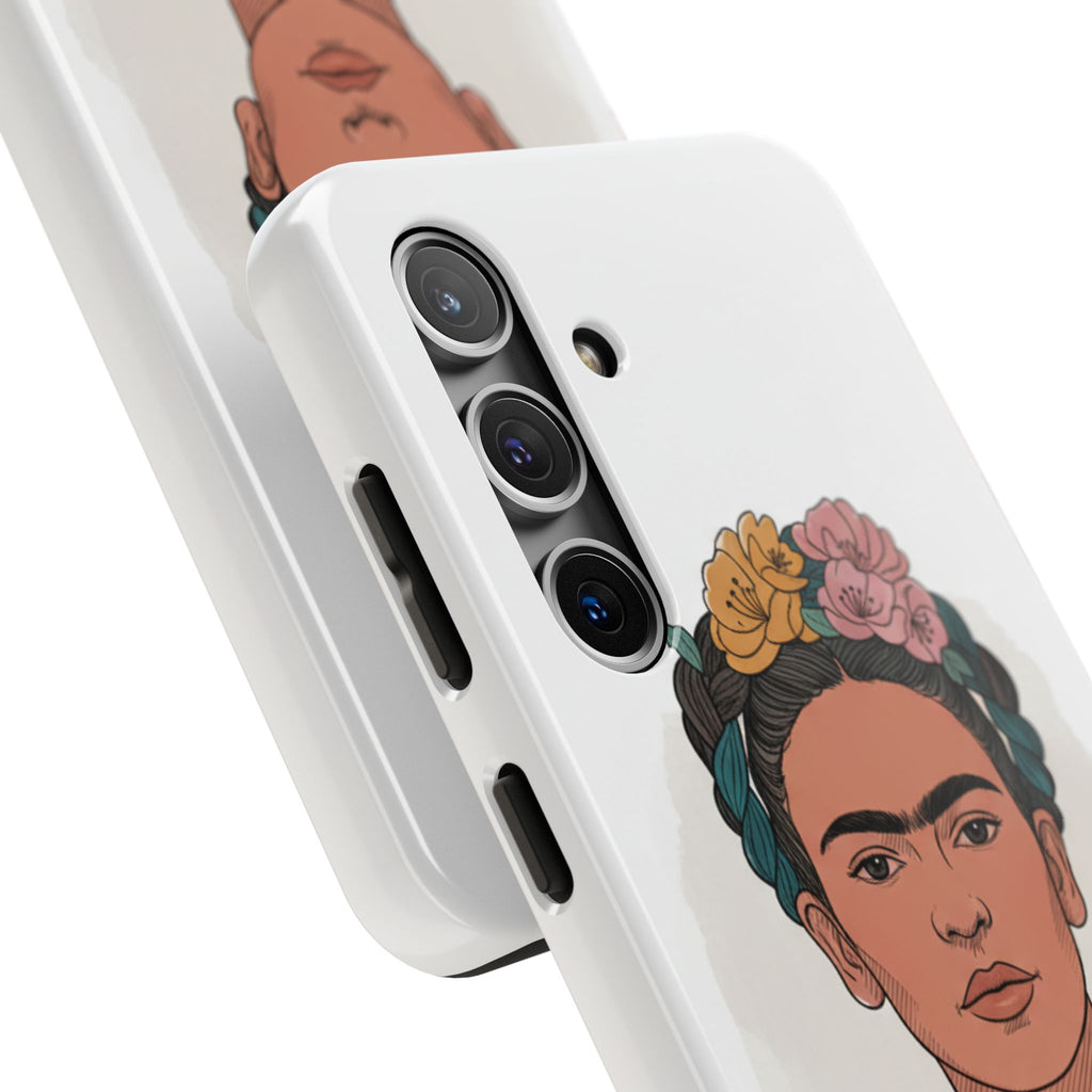 Floral Crown Portrait Phone Case | Tough Phone Case
