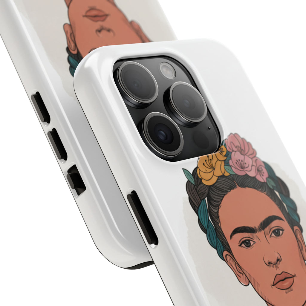 Floral Crown Portrait Phone Case | Tough Phone Case