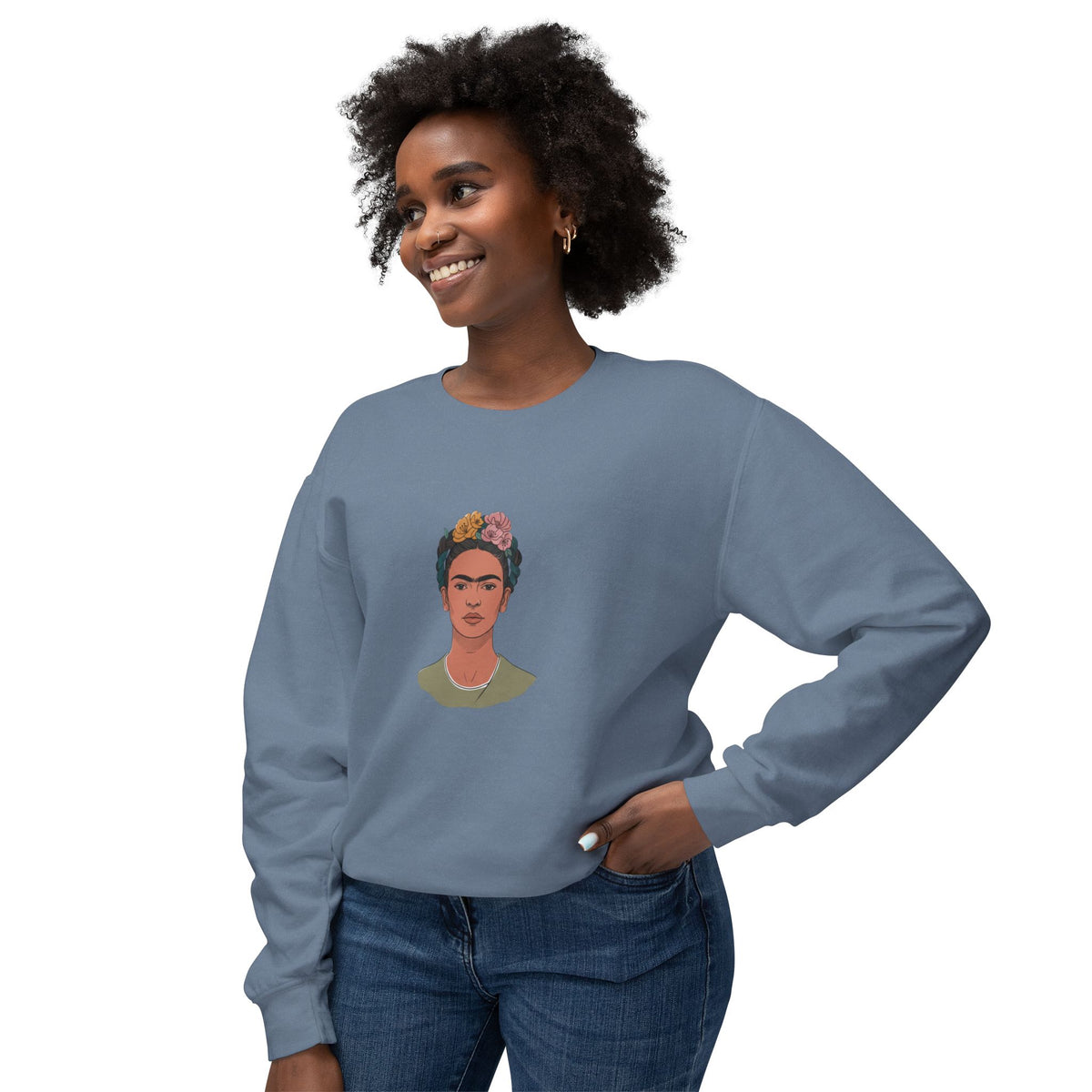 Frida Kahlo Portrait Cotton Sweatshirt