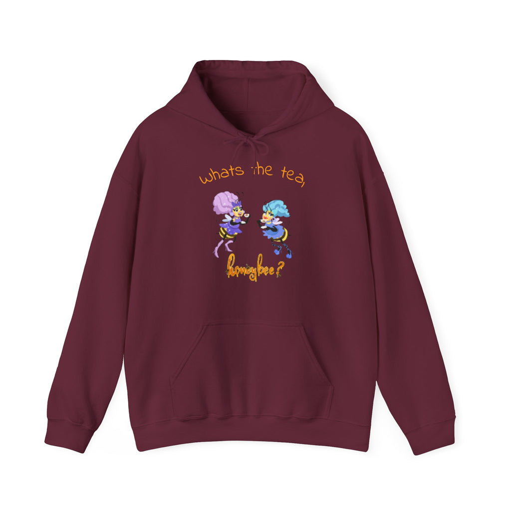What’s the Tea, Honeybee? Hoodie —  Bee's Spilling Tea  Graphic Sweatshirt