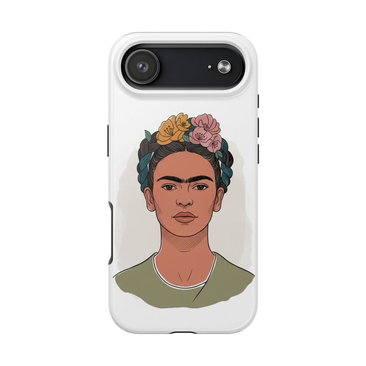 Floral Crown Portrait Phone Case | Tough Phone Case