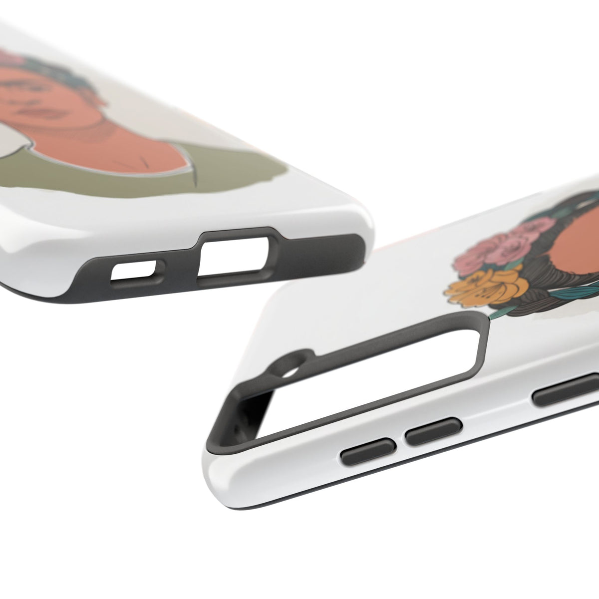 Floral Crown Portrait Phone Case | Tough Phone Case