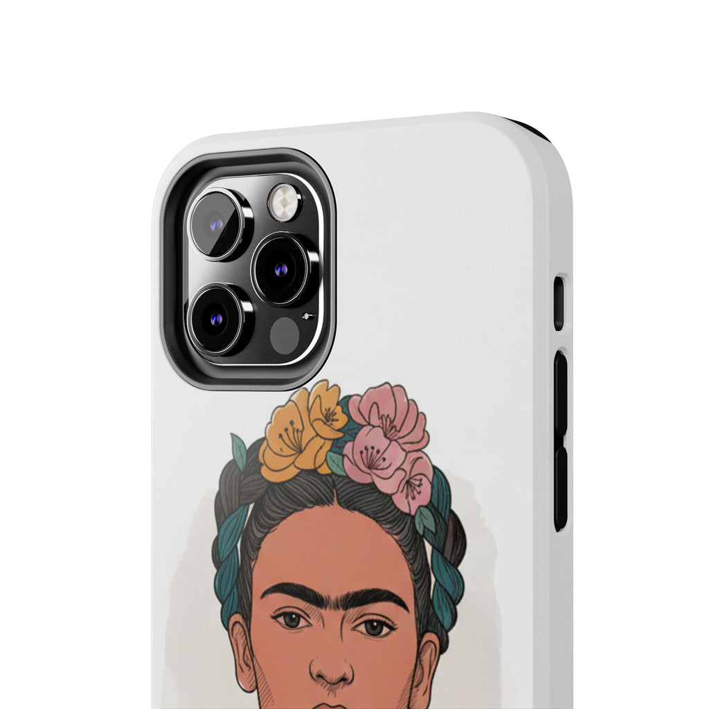 Floral Crown Portrait Phone Case | Tough Phone Case