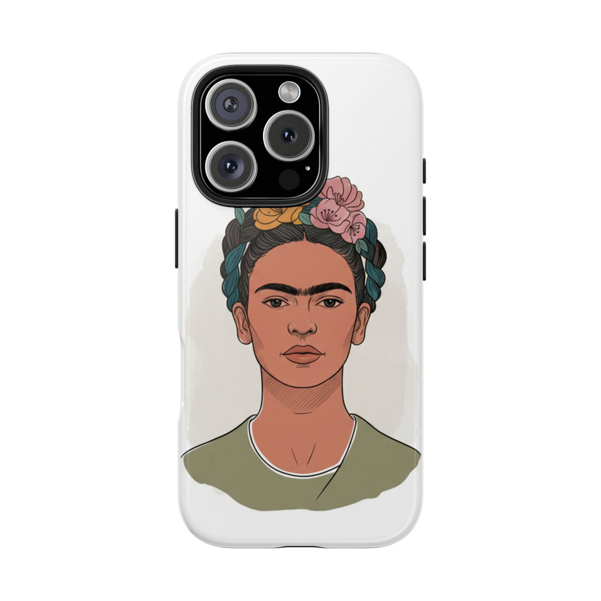 Floral Crown Portrait Phone Case | Tough Phone Case