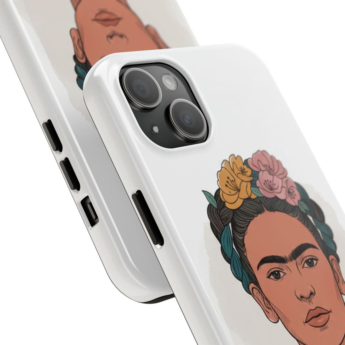 Floral Crown Portrait Phone Case | Tough Phone Case