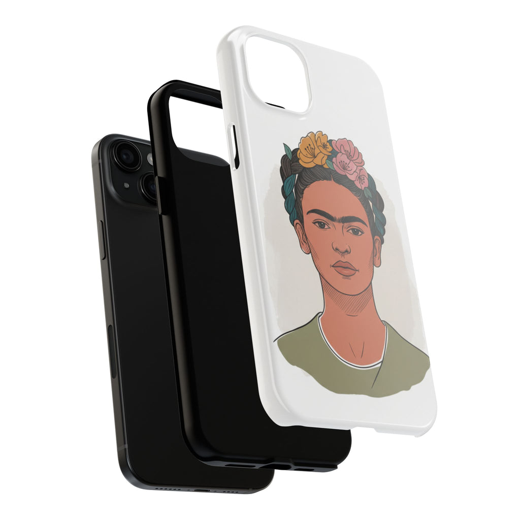 Floral Crown Portrait Phone Case | Tough Phone Case