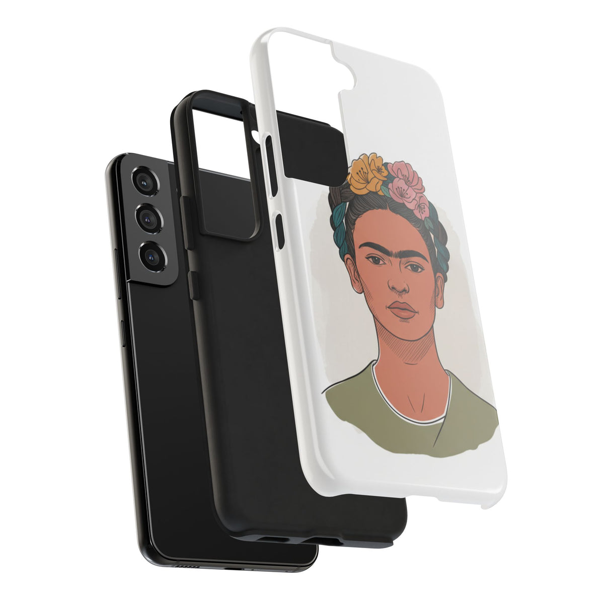 Floral Crown Portrait Phone Case | Tough Phone Case