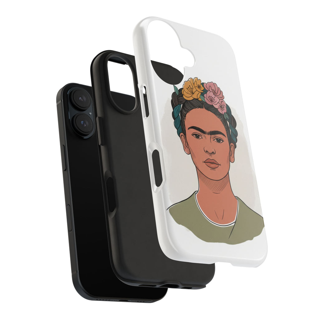 Floral Crown Portrait Phone Case | Tough Phone Case