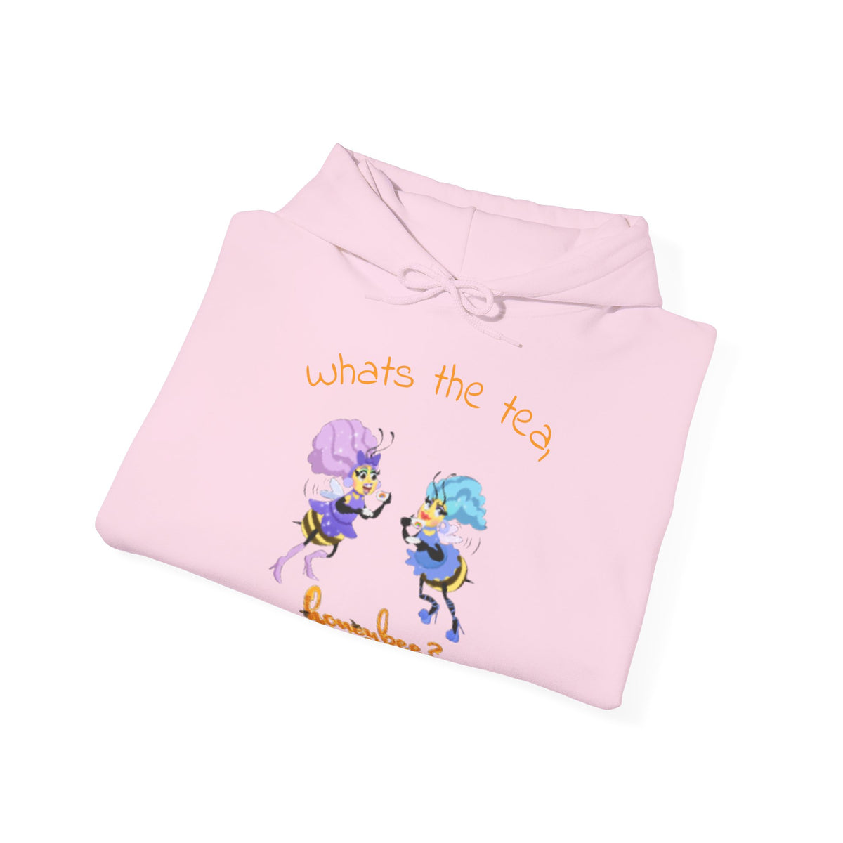 What’s the Tea, Honeybee? Hoodie — Cute Bee Tea Party Graphic Sweatshirt