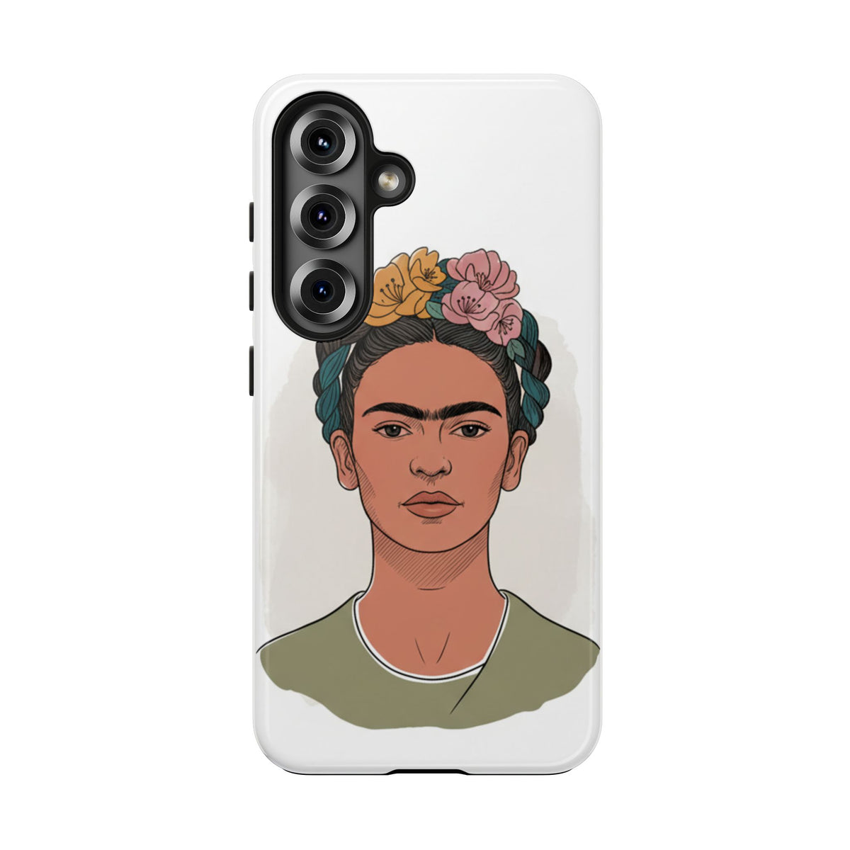 Floral Crown Portrait Phone Case | Tough Phone Case
