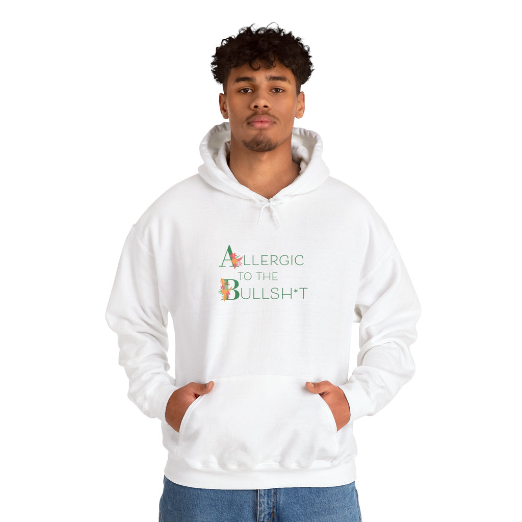 Allergic to the Bullsh*t Hoodie | Floral Letter Design