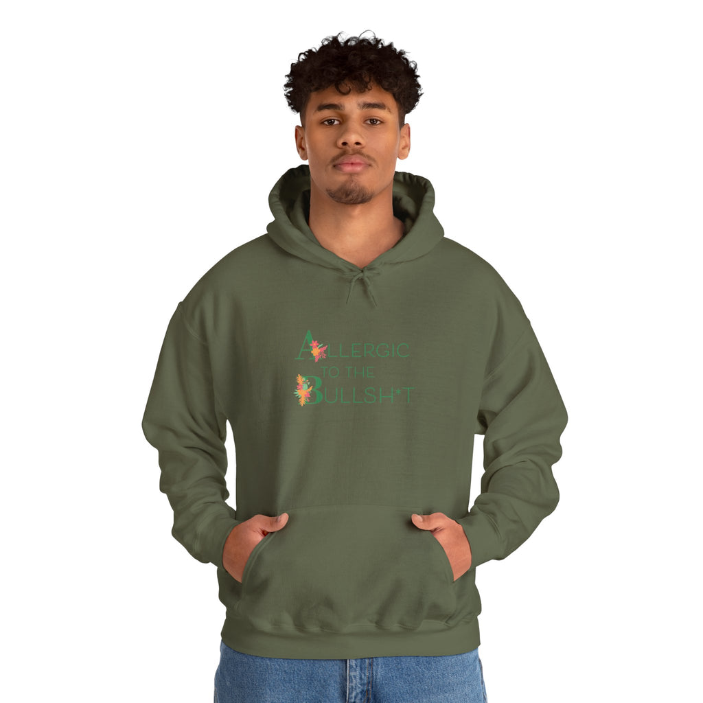 Allergic to the Bullsh*t Hoodie | Floral Letter Design
